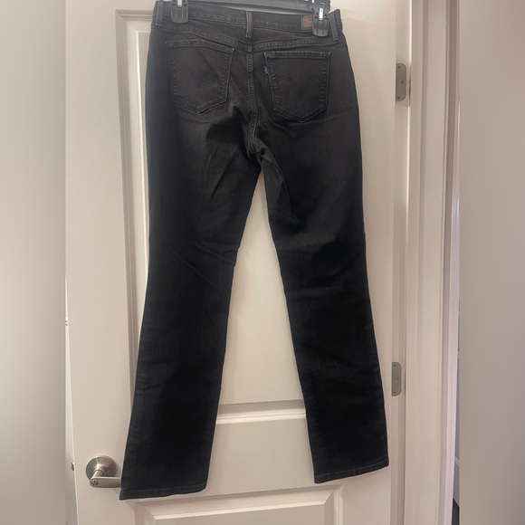 Levi's Black straight leg Jeans 10Long - Picture 4 of 4